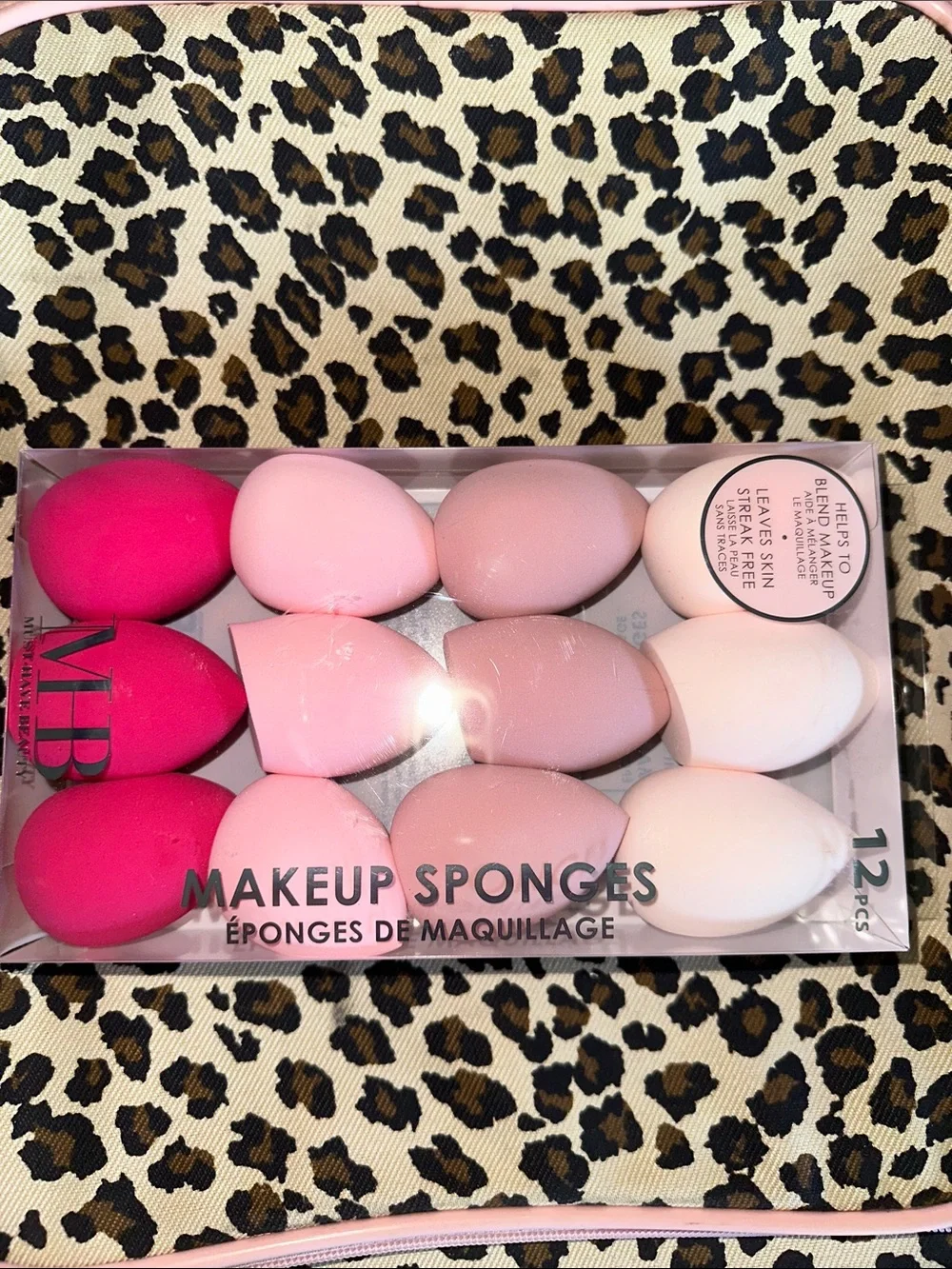 MUST HAVE BEAUTY Makeup Sponges Set OF 12 NIB